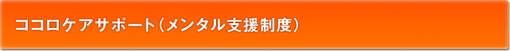 ココロケアサポート(メンタル支援制度)