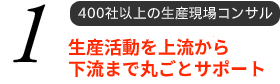 1 生産活動を上流から下流までサポート