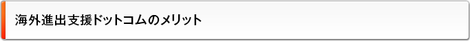 海外進出支援ドットコムのメリット